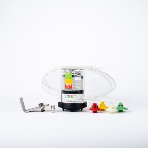 Einzelpunkt-Schmierstoffgeber - MEMOLUB® ONE - MEMOLUB - wiederaufladbar / programmierbar / automatisch