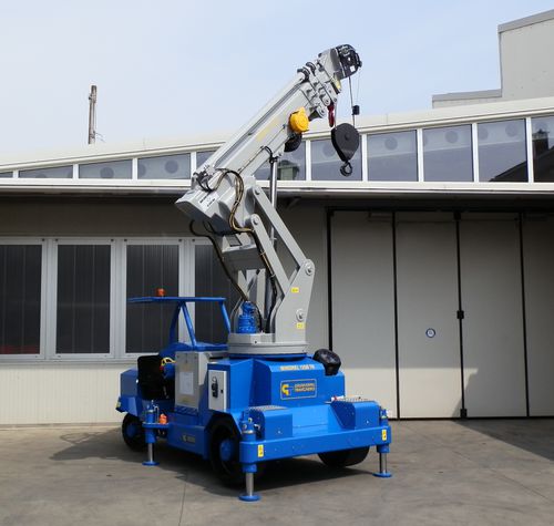 Mobiler Kran - MINIDREL 125B TRS - Gruniverpal S.r.l. - Ausleger / Teleskop / mit Gelenk