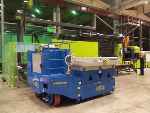 Funkgesteuerter Roboterwagen / für Materialumschlag - TRANSIDREL 300 350 500 - Gruniverpal S.r.l. - mit Arbeitsbühne