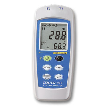 Pt100-Thermometer - 372 - CENTER TECHNOLOGY - RTD / platinfarben / digital