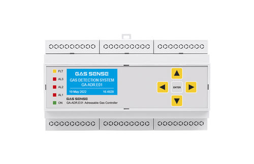 Programmierbare Gaswarnzentrale - GA-ADR.E1 - Gas Sense - mit LCD-Anzeige / adressierbar / zur Hutschienenmontage