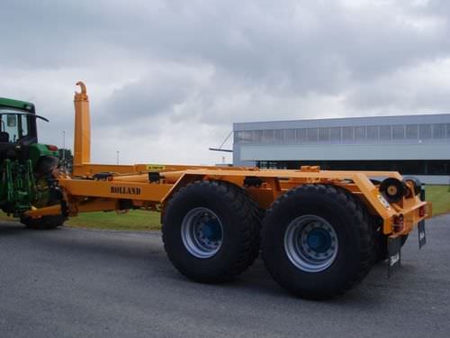Anhänger für Containertransport - CP 180 - REMORQUES ROLLAND - Tandem / angehängt / Hakenlift