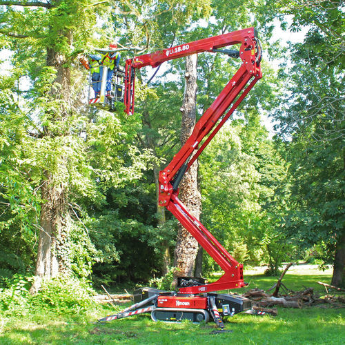 Hebebühnenspinne auf Raupen - LIGHTLIFT 18.80 - HINOWA SPA - mit Eigenantrieb / benzinbetrieben / elektrisch
