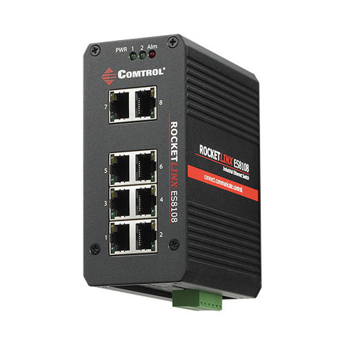 Ethernet-Switch / unmanaged - RocketLinx ® ES8108-GigE - Comtrol Corporation - 8 Ports / Gigabit-Ethernet / robust