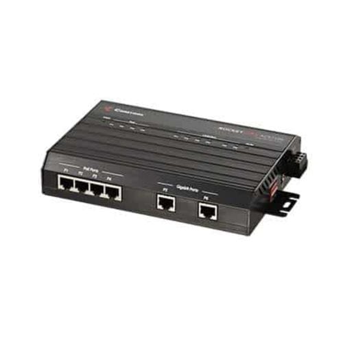 Ethernet-Switch / unmanaged - RocketLinx® ACS7106 - Comtrol Corporation - 6 Ports / Gigabit / für DIN-Schiene