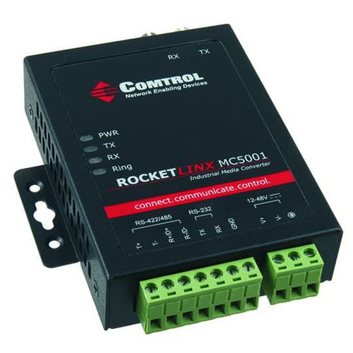 Kommunikationswandler - RocketLinx ® MC5001 - Comtrol Corporation - Temperatur / Serie / für DIN-Schiene
