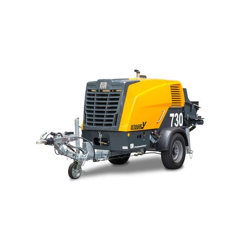 Anhängermontierte Betonpumpe - P 730 - PUTZMEISTER - für Baustelle / Diesel / Kolben