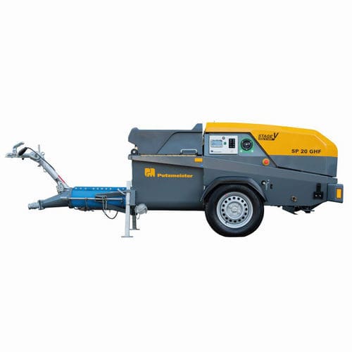 Anhängermontierte Betonpumpe - SP 20 GHF - PUTZMEISTER - für Baustelle / Diesel / Benzin