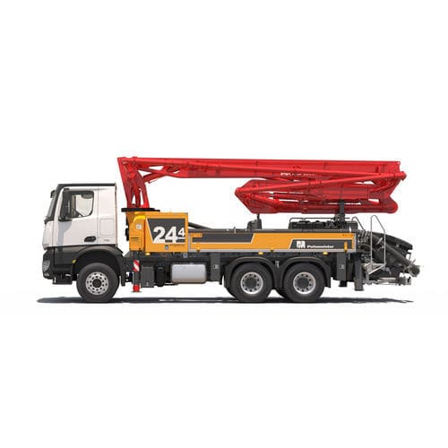 Anhängermontierte Autobetonpumpe - M24-4 - PUTZMEISTER - für Baustelle