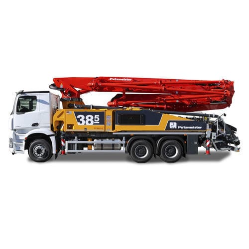 Fahrmischeranbau-Autobetonpumpe - M38-5 - PUTZMEISTER - für Baustelle