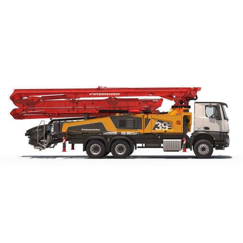 Fahrmischeranbau-Autobetonpumpe - M39-4 - PUTZMEISTER - für Baustelle