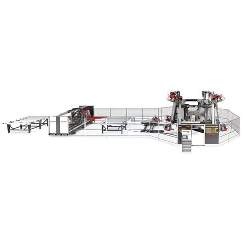 Linie zum Schweißen und Entgraten / CNC - FA 1050 - KABAN MAKINA SANAYI VE TIC. LTD. STI - PLC-gesteuert / Hochgeschwindigkeit / Eck