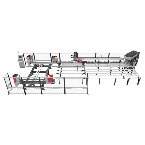 Linie zum Schweißen und Entgraten / CNC - TD 3040 - KABAN MAKINA SANAYI VE TIC. LTD. STI - Hochgeschwindigkeit / Eck / für PVC-Profile