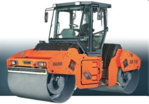Tandemwalze - 13 180 kg | HD 110 - HAMM AG - Vibration / mit Gelenk