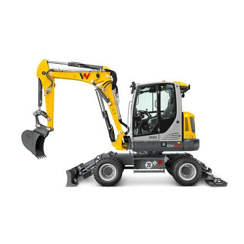 Mittelgroßer Bagger - EW65 - Wacker Neuson SE - Rad / Diesel