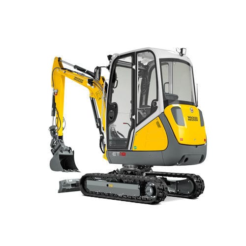 Mittelgroßer Bagger - ET18 - Wacker Neuson SE - auf Raupen / Diesel