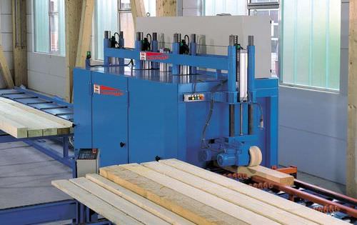 Festinstallierte Hobelmaschine - HM-3 400 - Hans Hundegger - für Holz / 4-Seiten / Kantenfräsmaschine