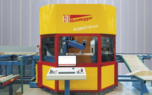 3-Achsen-Bearbeitungszentrum - ROBOT-Drive series - Hans Hundegger - universell / für Holz / Hochpräzision