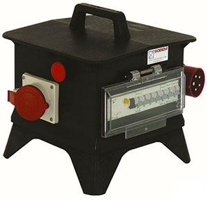 Voll ausgestattetes Elektrogehäuse - CTC series - Sobem-Scame - tragbar / Kunststoff / für Außenbereich