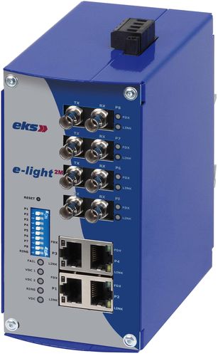 Managed-Umschalter/Stromrichter - eks Engel GmbH & Co. KG - 8 Ports / Ethernet / LWL