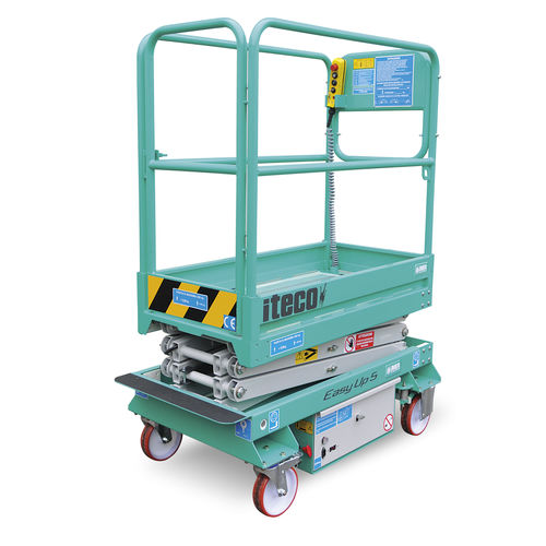Scherenarbeitsbühne mit Eigenantrieb - EASY UP 5 - IMER International SPA - elektrisch
