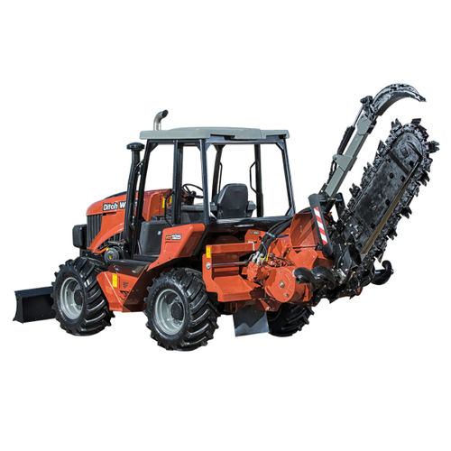 Ketten-Grabenfräse - RT125 - The Charles Machine Works, Inc - mit Gummireifen / Aufsitz / für Traktor