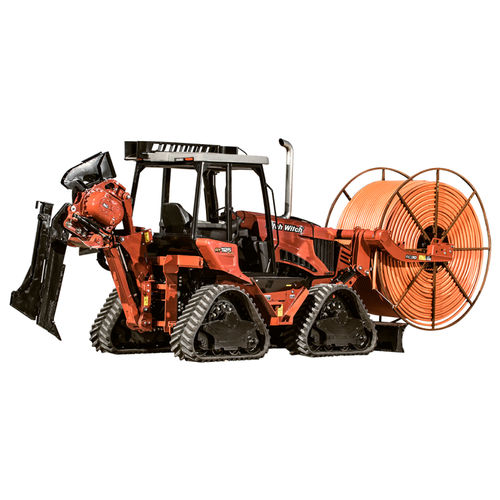 Grabenfräse für Drainage - RT125 QUAD - The Charles Machine Works, Inc - auf Raupen / Aufsitz