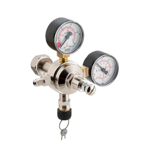 Regler und Druckminderventil / für Gas - MAJORPLUS - OXYTURBO SPA - Nadel / Messing / PTFE