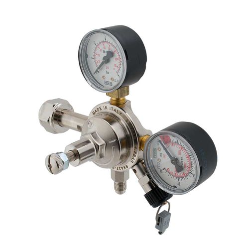 Regler und Druckminderventil / Gas - MACRO - OXYTURBO SPA - Membran / Federdruck / Messing