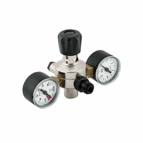 Regler und Druckminderventil / für Gas - MINOR - OXYTURBO SPA - vernickeltes Messing / Flaschen / kompakt