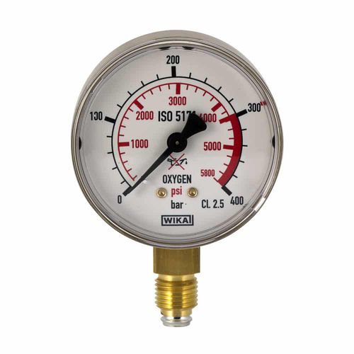 Manometer mit Zifferblatt-Anzeige - Oxyturbo - OXYTURBO SPA - Gewinde