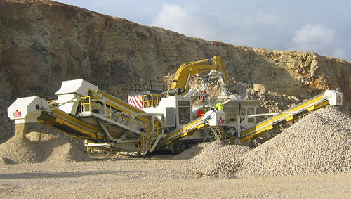 Schlag-Brechanlage - GIPOKOMBI RC 170 series - GIPO AG - mobil / auf Raupen