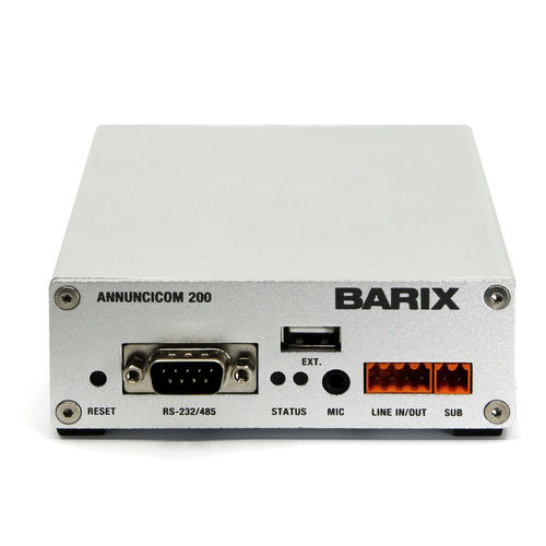 Audio-Gegensprechanlage - Annuncicom 200 - Barix - Desktop / IP / page / party line