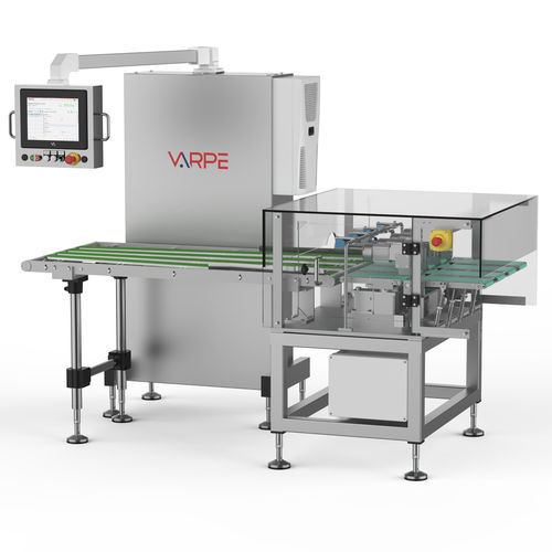 Kontrollwaage für die Lebensmittel- und Getränkeindustrie - V2000 MULTITRACK - Varpe Control de Peso, S.A. - für Kosmetik / für Pharmaprodukte / für den Landwirtschaftsbedarf