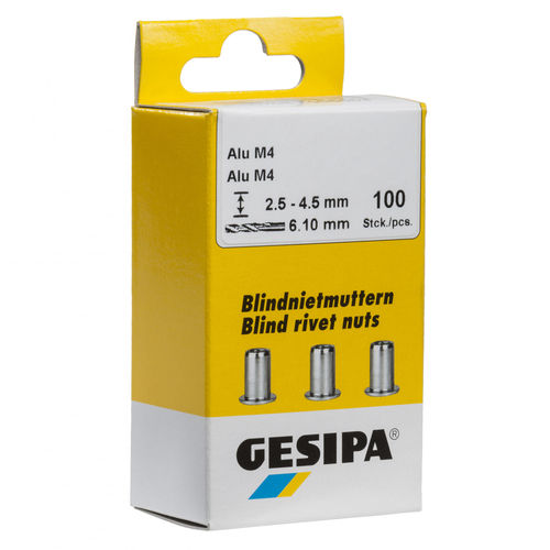 Blindniete - Mini-Pack blind rivet nuts - SFS Group Germany GmbH - Flachkopf / Aluminium
