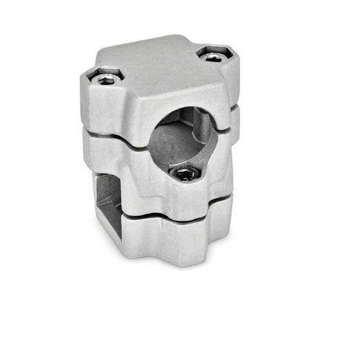 Runder Rohrverbinder - KM series - Inocon GmbH - Kreuz / Aluminiumguss / regelbar