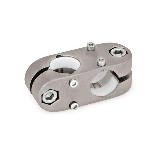 Runder Rohrverbinder - KK.Z - Inocon GmbH - Kreuz / Edelstahl / regelbar
