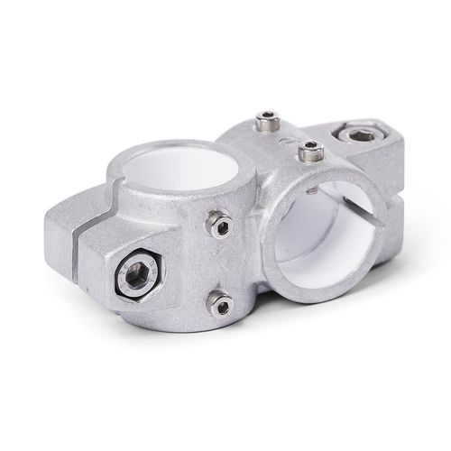 Runder Rohrverbinder - KS.Z series - Inocon GmbH - Kreuz / Aluminiumguss / regelbar