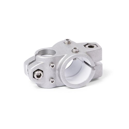 Runder Rohrverbinder - KSU.Z series - Inocon GmbH - Kreuz / Aluminiumguss / regelbar