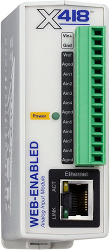 Analoges Eingangsmodul - X-418™ series - Xytronix Research & Design, Inc. - digital / Ethernet / 8 Kanäle