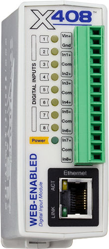 Digitales Eingangsmodul - X-408™ series - Xytronix Research & Design, Inc. - Modbus TCP / 8 Digitaleingänge / Remote