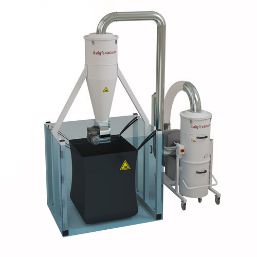 Industriesauger - HELIROTO 24H - ITALYVACUUM S.R.L. - Trocken / für Späne / für Feinstaub