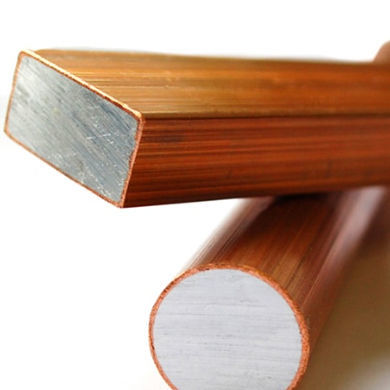 Aluminiumlegierungsstab - Bronmetal - Platte / mit Kupferbeschichtung