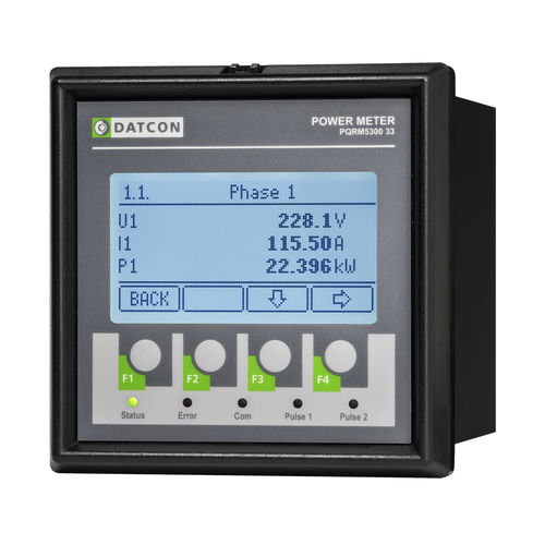 Frequenzmesser-Wattmeter - PQRM5300 33 - Datcon Industrial Electronics Ltd. - Energieverbrauch / Scheinleistung / Blindleistung