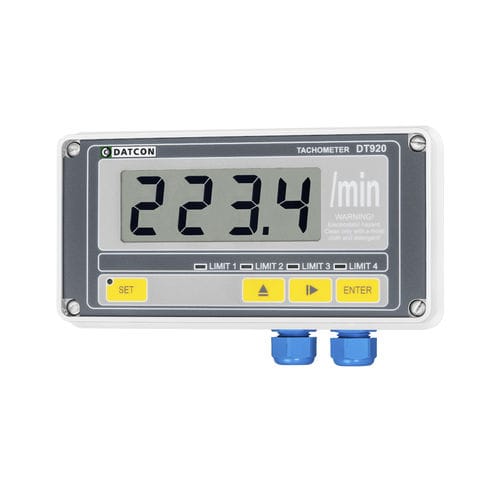 Kontakt-Tachometer - DT920  - Datcon Industrial Electronics Ltd. - optisch / für Schalttafelmontage / digital