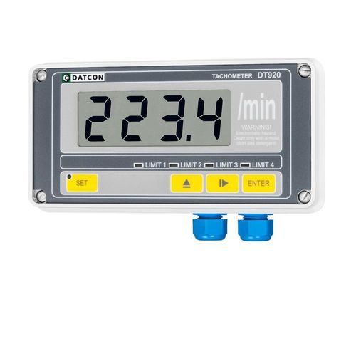 Kontaktloser Tachometer - DT920  - Datcon Industrial Electronics Ltd. - für Schalttafelmontage / mit LCD-Display / für Motor