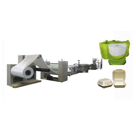 Extrusionsanlage für Schaumfolien - HR series - Longkou City Hongrun Packing Machinery Co., Ltd. - mit Wasserkühlung / für Platten / für PS