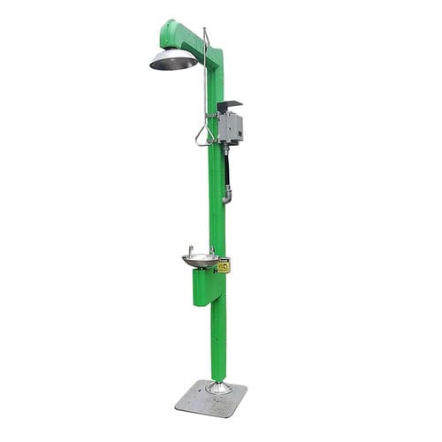 Sicherheitsdusche auf Plattform montiert - DAAO6615-E - shanghai DaAo safety equipment Co.LTD - augen / Kunststoff / Boiler