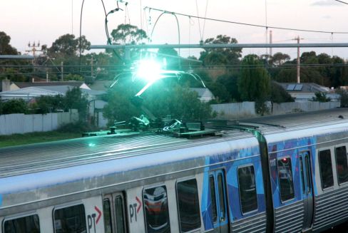 Lichtbogen-Detektionssystem - Mermec - für Pantographen / für die Bahntechnik