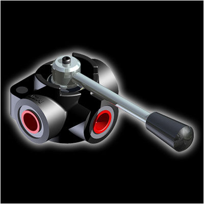 3-Wege-Rohrweiche - D3 series - HV Hydraulic S.r.l. - mit manueller Bedienung